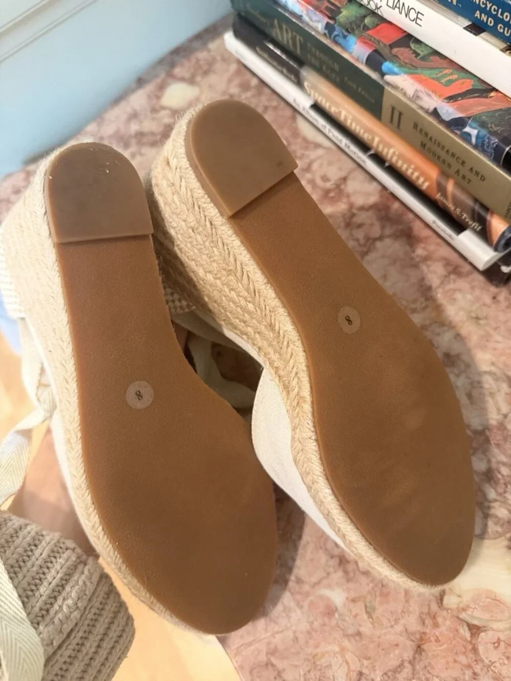 Reformation camilla lace up wedge espadrille Size 8 $248